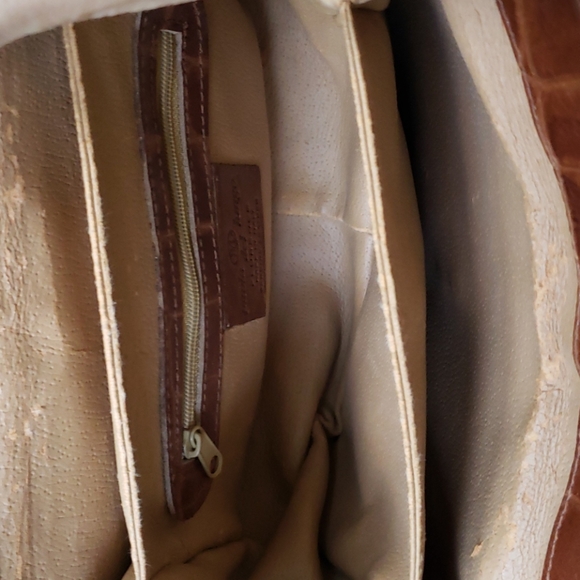 VTG Paola Lungo brown Ital leather crossbody bag - Picture 12 of 16